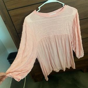 Flowy pink blouse